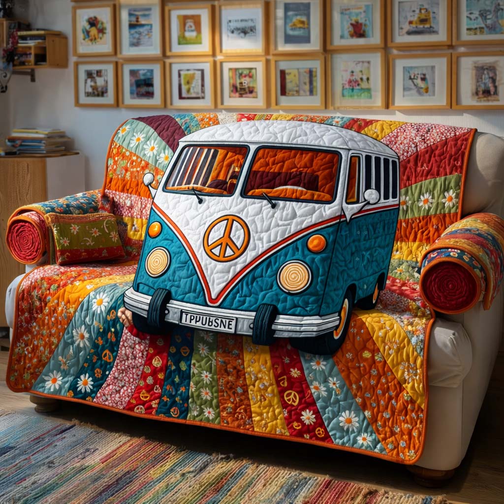 Flower Cruise Quilted Sofa Cover GFTOQM2578