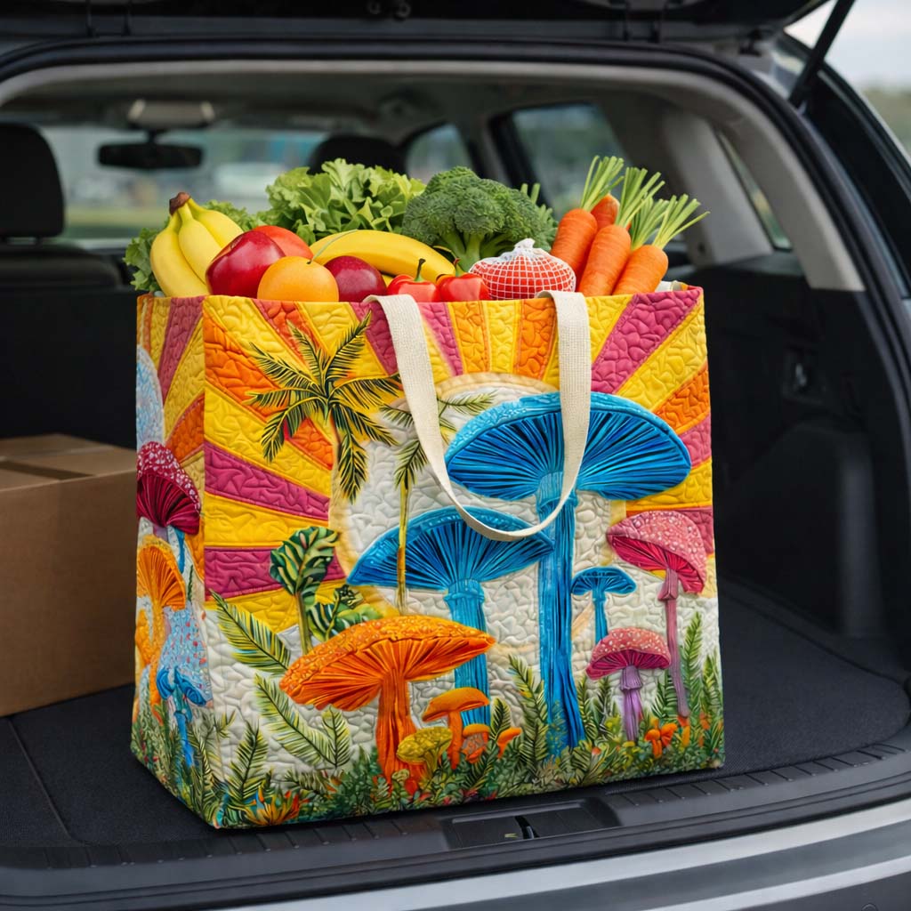 Tropical Mushroom Quilted Shopping Bag GFTOQM2600