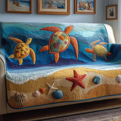 Turtle Tide Quilted Sofa Cover GFTOQM2630