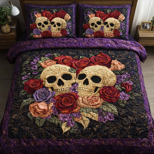 Twin Relics 3-Piece Quilted Bedding Set GFTOQM2639