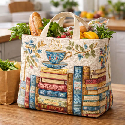 Tea Library Quilted Shopping Bag GFTOQM2645