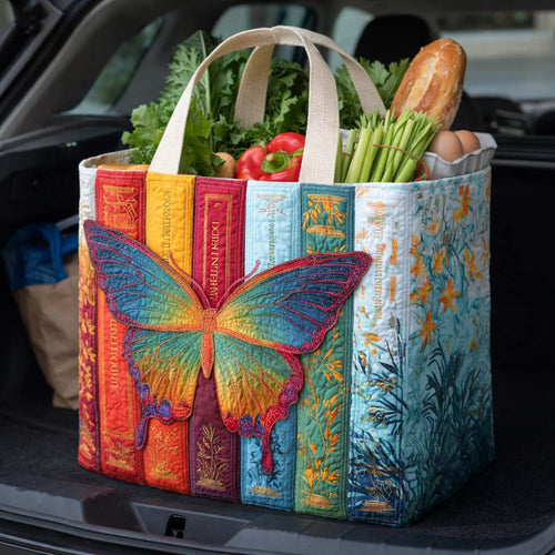 Butterfly Volumes Quilted Shopping Bag GFTOQM2647