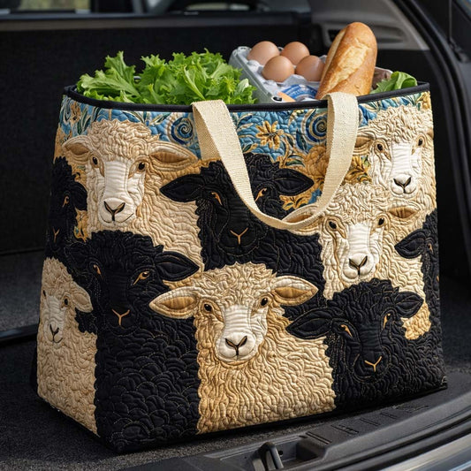 Patchwork Flock Quilted Shopping Bag GFTOQM2668