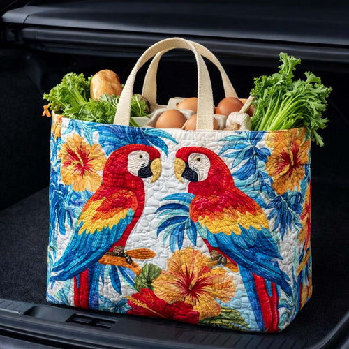Twin Macaw Quilted Shopping Bag GFTOQM2674