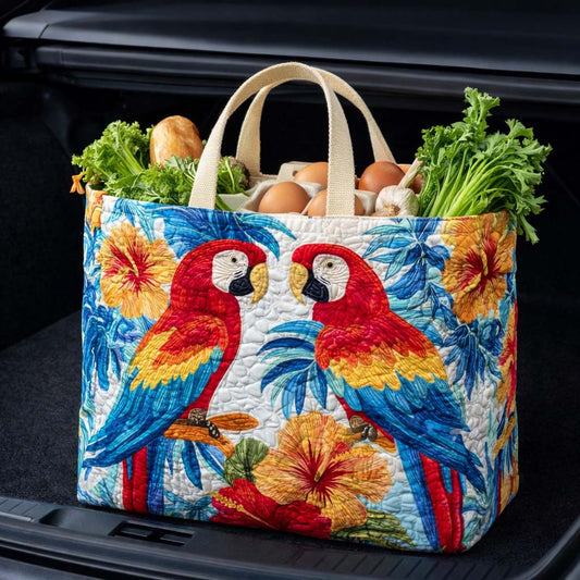 Twin Macaw Quilted Shopping Bag GFTOQM2674