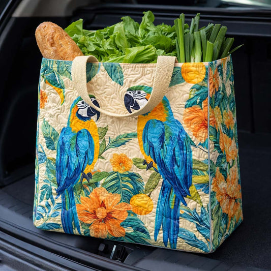 Blue Tropic Quilted Shopping Bag GFTOQM2676