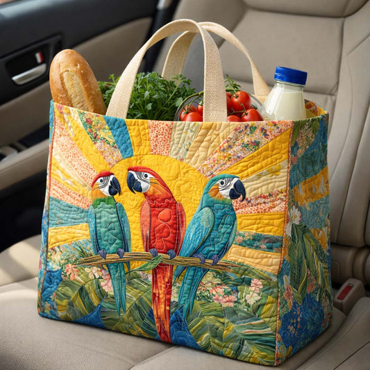Sun Parrot Quilted Shopping Bag GFTOQM2678