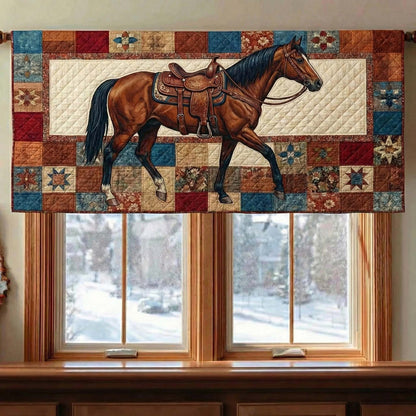Prairie Horse Quilted Valance GFTOQM2747