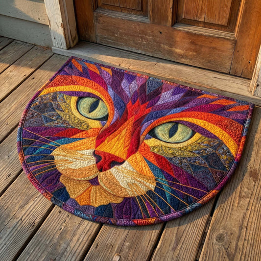 Mosaic Cat Quilted Welcome Mat GFTOQM2775
