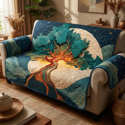 Moonlit Tree Quilted Sofa Cover GFTOQM2791