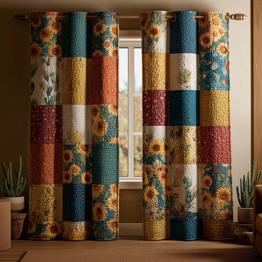 Sunlit Patchwork Quilted Curtains GFTOQM2859