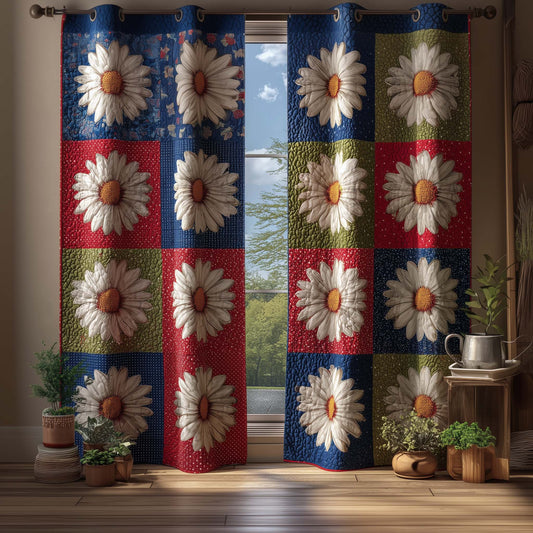 Classic Daisy Quilted Curtains GFTOQM2860
