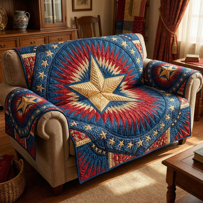 Starburst Glory Quilted Sofa Cover GFTOQM2881