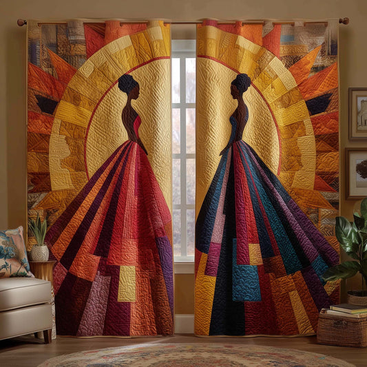 Radiant Muse Quilted Curtains GFTOQM2988