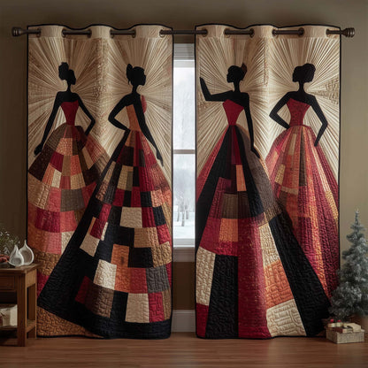 Patchwork Royalty Quilted Curtains GFTOQM2992
