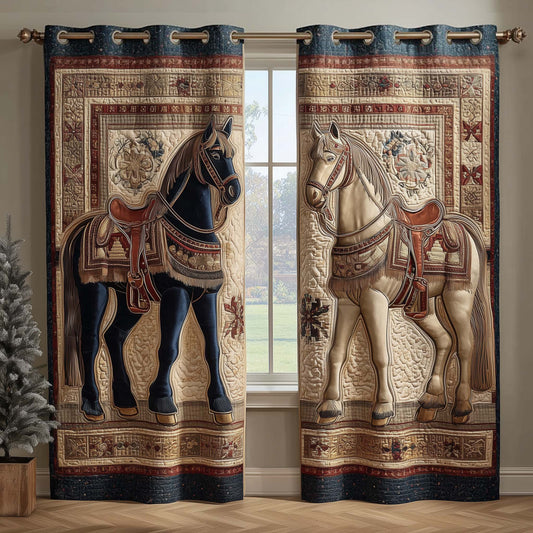 Saddle Majesty Quilted Curtains GFTOQM2994