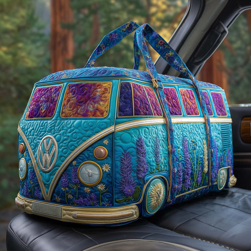 Lavender Voyage Quilted Duffle Bag GFTOQM3008