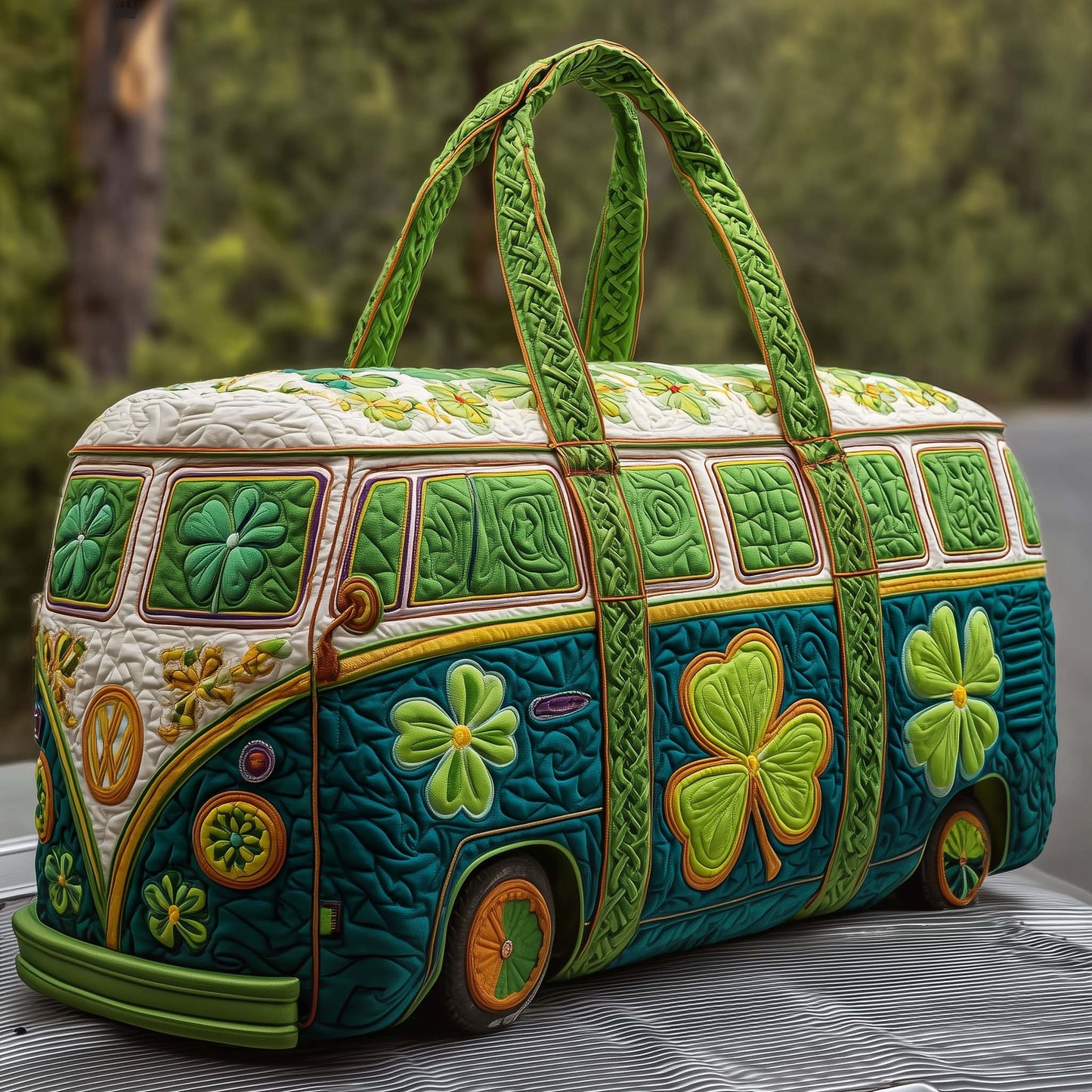 Clover Journey Quilted Duffle Bag GFTOQM3012