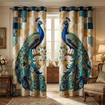 Majestic Plumage Quilted Curtains GFTOQM3016