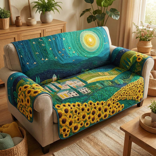 Golden Fields Quilted Sofa Cover GFTOQM3080