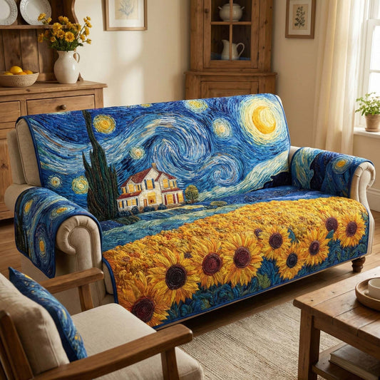 Starry Harvest Quilted Sofa Cover GFTOQM3081