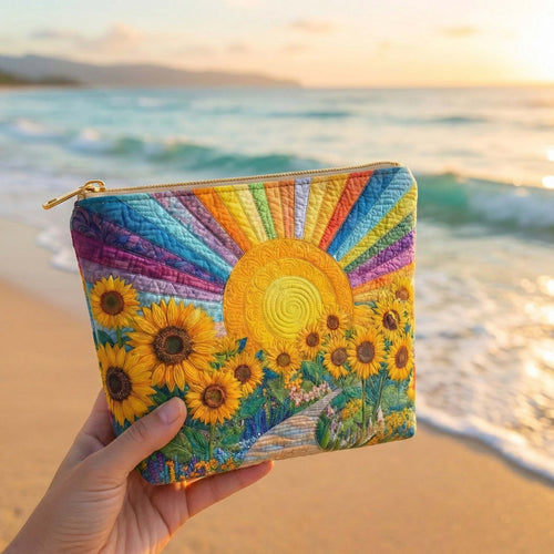 Rainbow Sun Quilted Purse GFTOQM3123