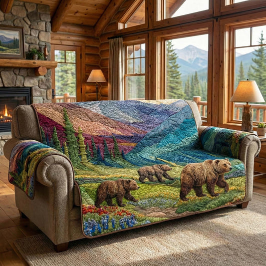 Mountain Journey Quilted Sofa Cover GFTOQM3138