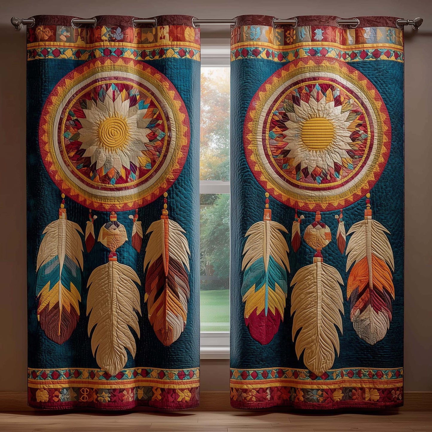 Sacred Dreamcatcher Quilted Curtains GFTOQM3250