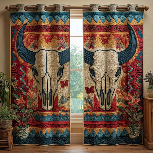 Desert Skull Quilted Curtains GFTOQM3252