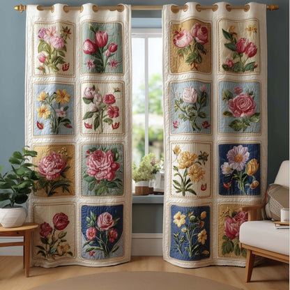 Country Cottage Quilted Curtains GFTOQM3261