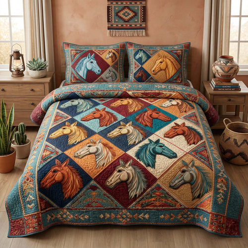 Desert Diamond 3-Piece Quilted Bedding Set GFTOQM3328