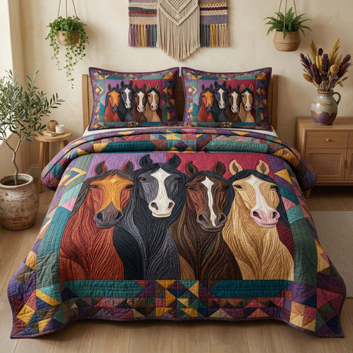 Modern Folk 3-Piece Quilted Bedding Set GFTOQM3330