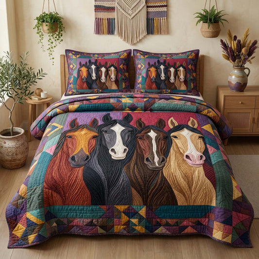 Modern Folk 3-Piece Quilted Bedding Set GFTOQM3330