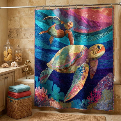 Ocean Turtles Shower Curtain GFTOQM3358