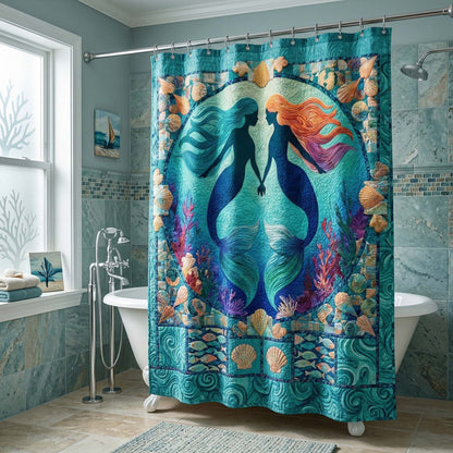 Coral Mermaids Shower Curtain GFTOQM3361