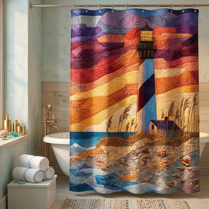 Sunset Lighthouse Shower Curtain GFTOQM3363