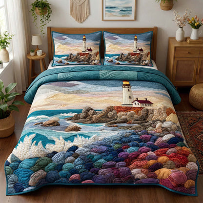 Rocky Beacon 3-Piece Quilted Bedding Set GFTOQM3394