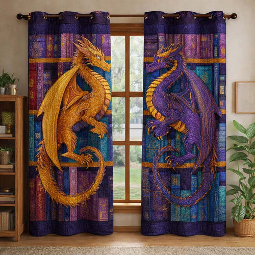 Golden Drake Quilted Curtains GFTOQM3408