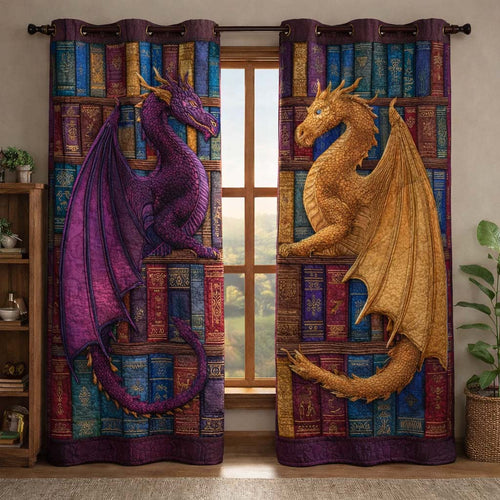 Twin Dragons Quilted Curtains GFTOQM3411