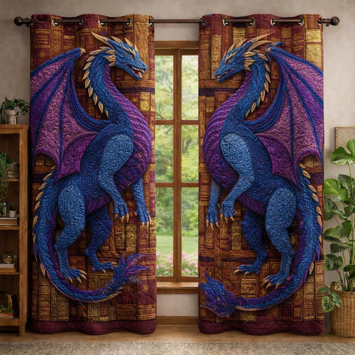 Violet Ember Quilted Curtains GFTOQM3421