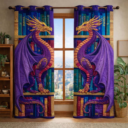 Amethyst Gold Quilted Curtains GFTOQM3425