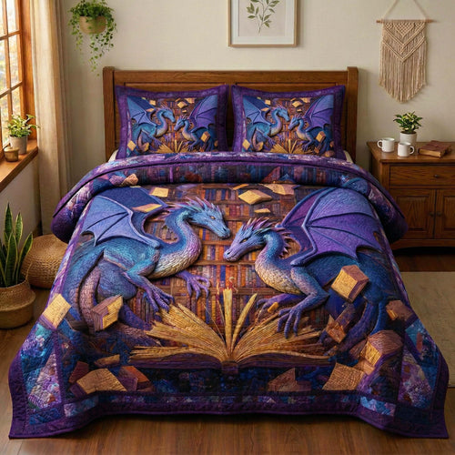 Arcane Twins 3-Piece Quilted Bedding Set GFTOQM3430