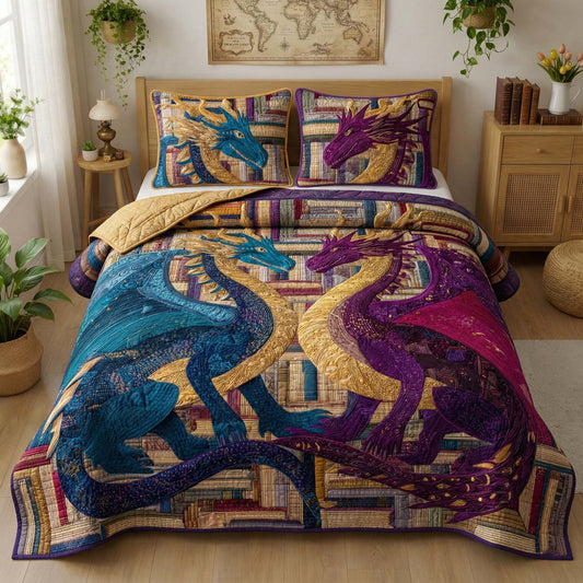 Royal Pair 3-Piece Quilted Bedding Set GFTOQM3431