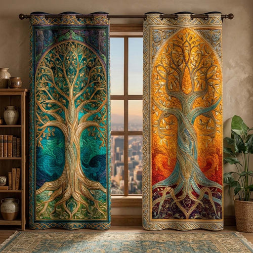 Celtic Duality Quilted Curtains GFTOQM3466