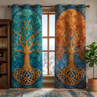 Seasonal Harmony Quilted Curtains GFTOQM3467