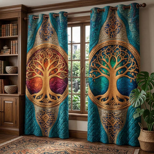 Sacred Medallion Quilted Curtains GFTOQM3469