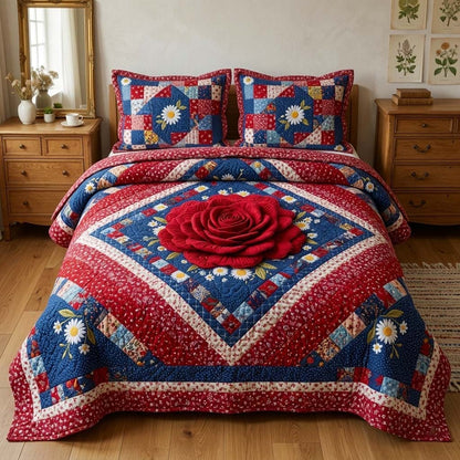 Liberty Blossom 3-Piece Quilted Bedding Set GFTOQM3659
