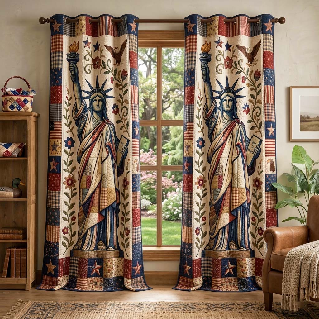 Liberty Torch Quilted Curtains GFTOQM3717