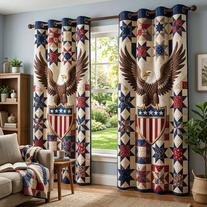 Eagle Shield Quilted Curtains GFTOQM3718
