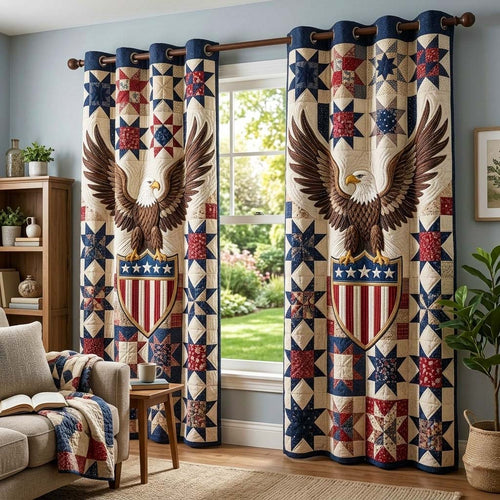 Eagle Shield Quilted Curtains GFTOQM3718